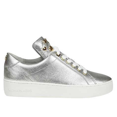 dames michael kors sneakers wit|Michael Kors silver sneakers.